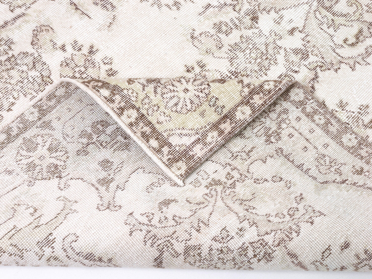 Oushak Rug, Turkish Rug, Vintage Handmade Rug, Neutral Area Rug,Bedroom Rug, Scandinavian Rug, Carpet Rug, Turkey Rug, Rug 5x9, 10384