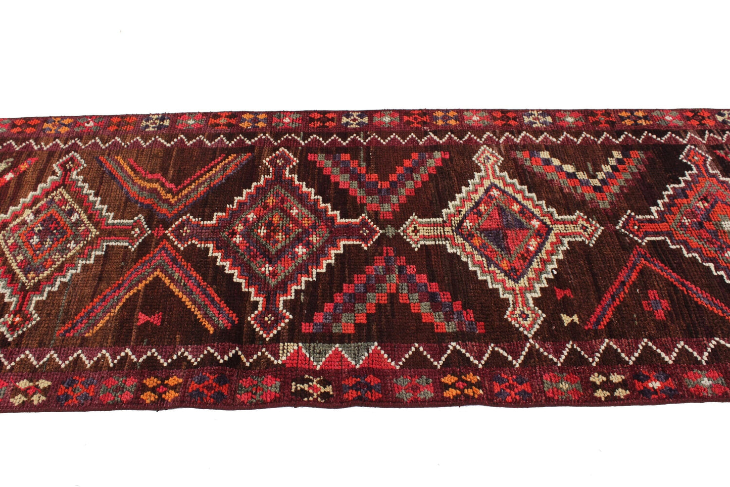 3x13 Runner Rug, Turkish Rug Runner, Oushak Runner, Vintage Runner, Hallway Rug, Handmade Runner rug, Kitchen Carpet Runner Rug, 6214