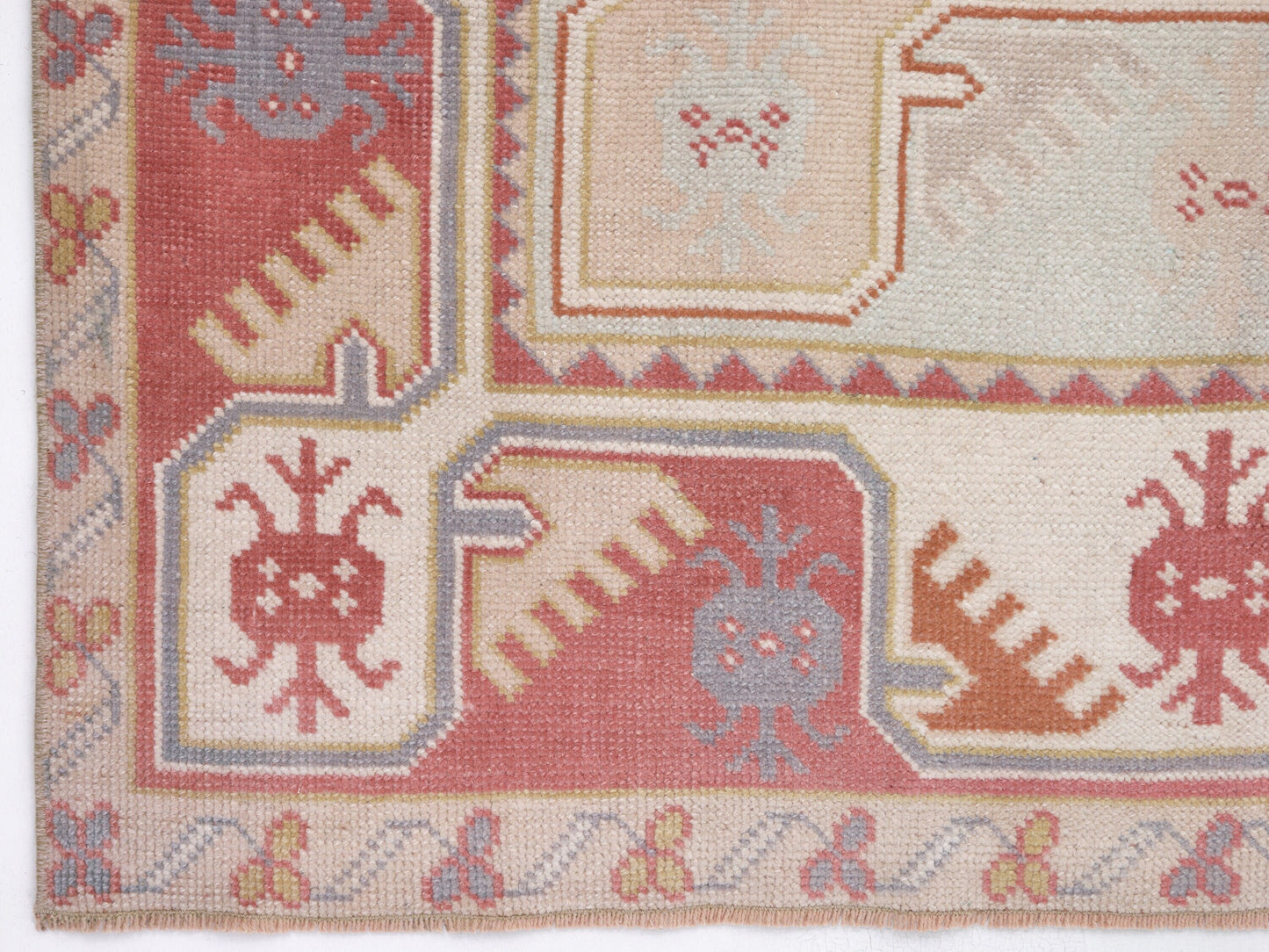 Handmade Area Rug, Vintage Oushak Rug, Turkish Antique Eclectic Rug, Carpet Rug, Living Room Rug, Bohemian Rug, Anatolia Rug, Rug 4x6, 10354