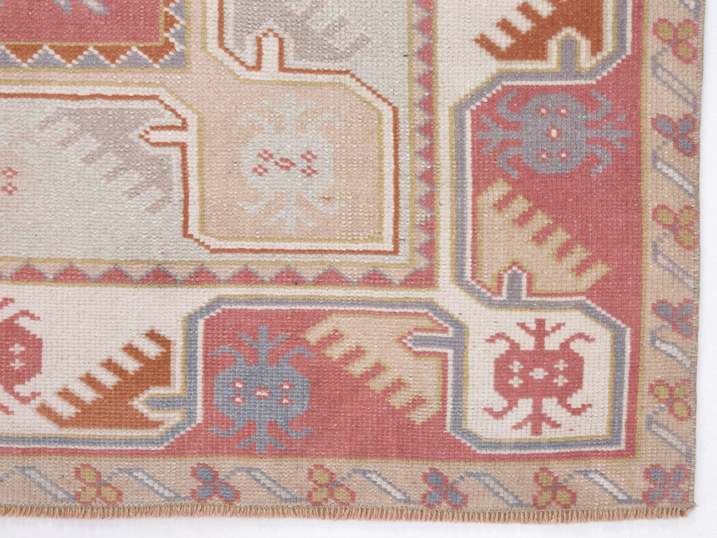 Handmade Area Rug, Vintage Oushak Rug, Turkish Antique Eclectic Rug, Carpet Rug, Living Room Rug, Bohemian Rug, Anatolia Rug, Rug 4x6, 10354