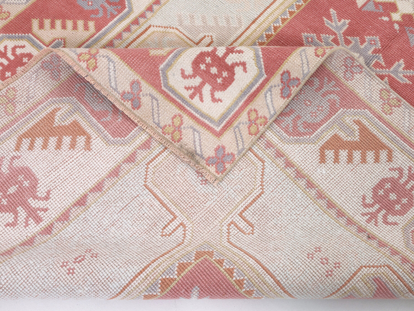 Handmade Area Rug, Vintage Oushak Rug, Turkish Antique Eclectic Rug, Carpet Rug, Living Room Rug, Bohemian Rug, Anatolia Rug, Rug 4x6, 10354