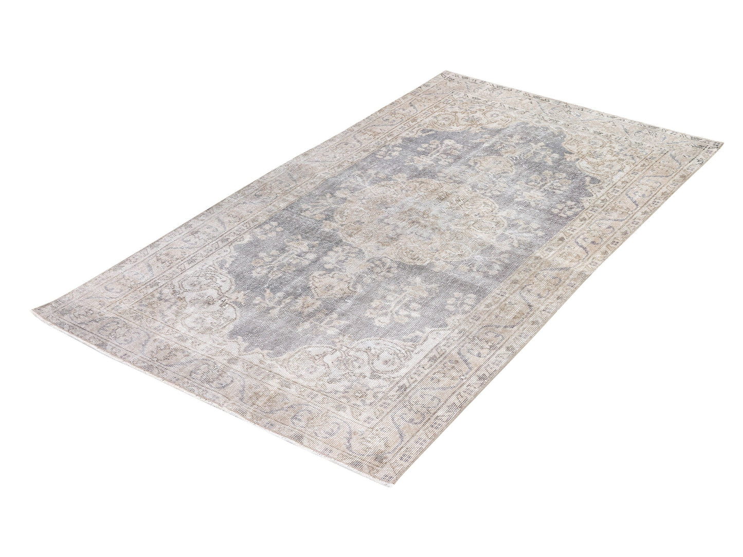 Oushak Rug, Vintage Rug 4x6, Turkish Handmade Unique Rug, Area Floor Rug, Neutral Muted Rug, Turkey Rug, Living Room Rug, Carpet Rug, 10348