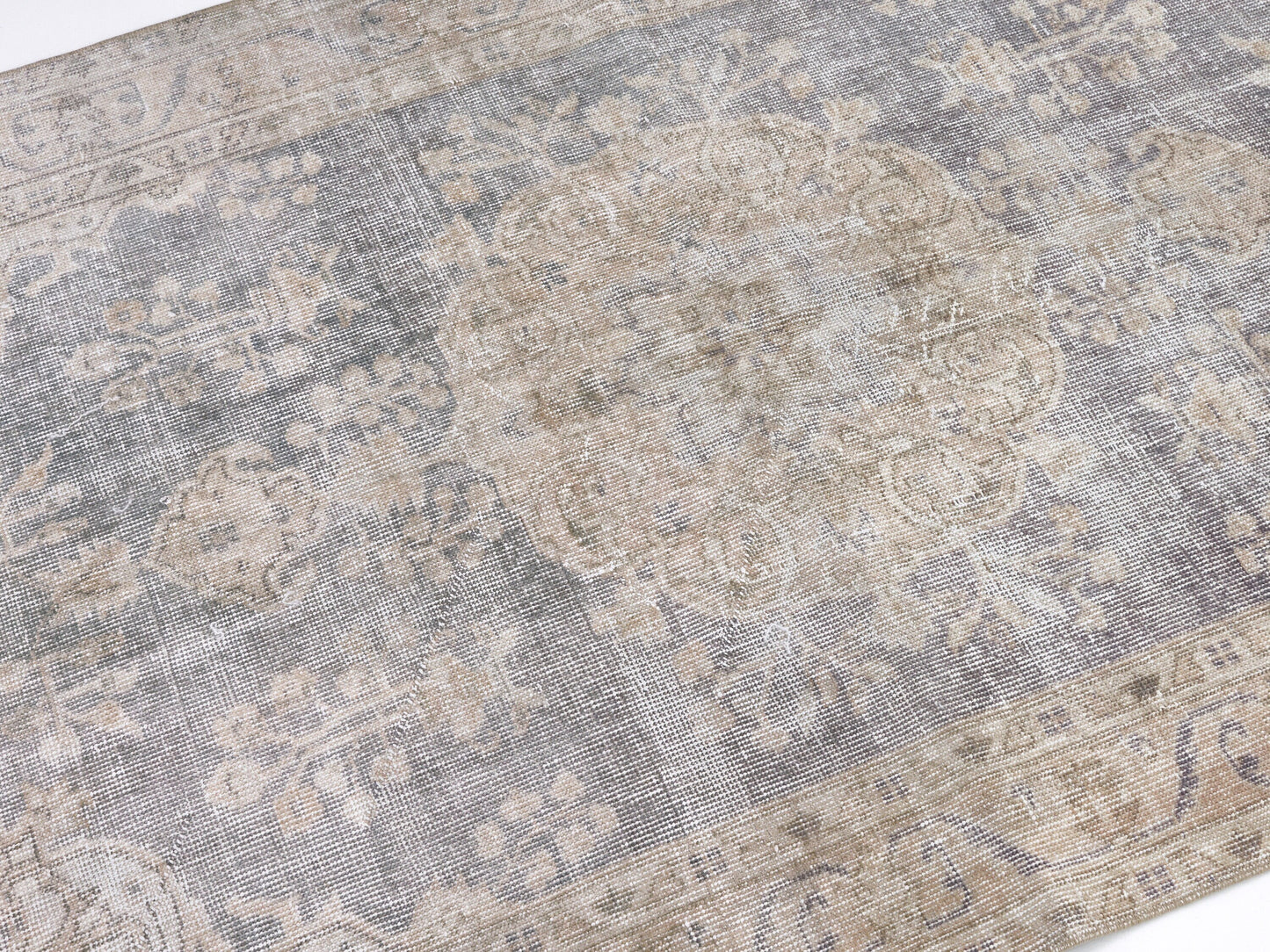 Oushak Rug, Vintage Rug 4x6, Turkish Handmade Unique Rug, Area Floor Rug, Neutral Muted Rug, Turkey Rug, Living Room Rug, Carpet Rug, 10348
