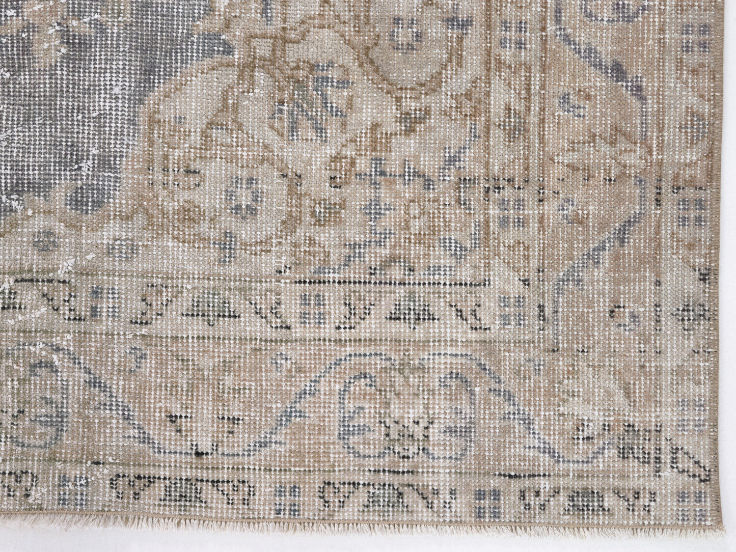 Oushak Rug, Vintage Rug 4x6, Turkish Handmade Unique Rug, Area Floor Rug, Neutral Muted Rug, Turkey Rug, Living Room Rug, Carpet Rug, 10348