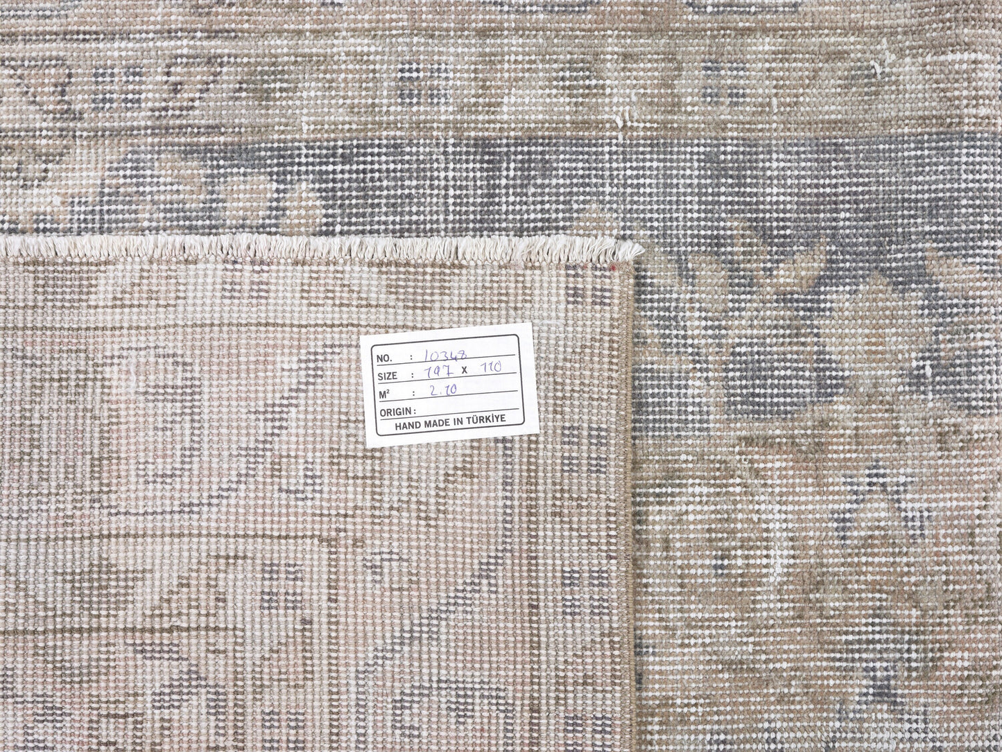 Oushak Rug, Vintage Rug 4x6, Turkish Handmade Unique Rug, Area Floor Rug, Neutral Muted Rug, Turkey Rug, Living Room Rug, Carpet Rug, 10348
