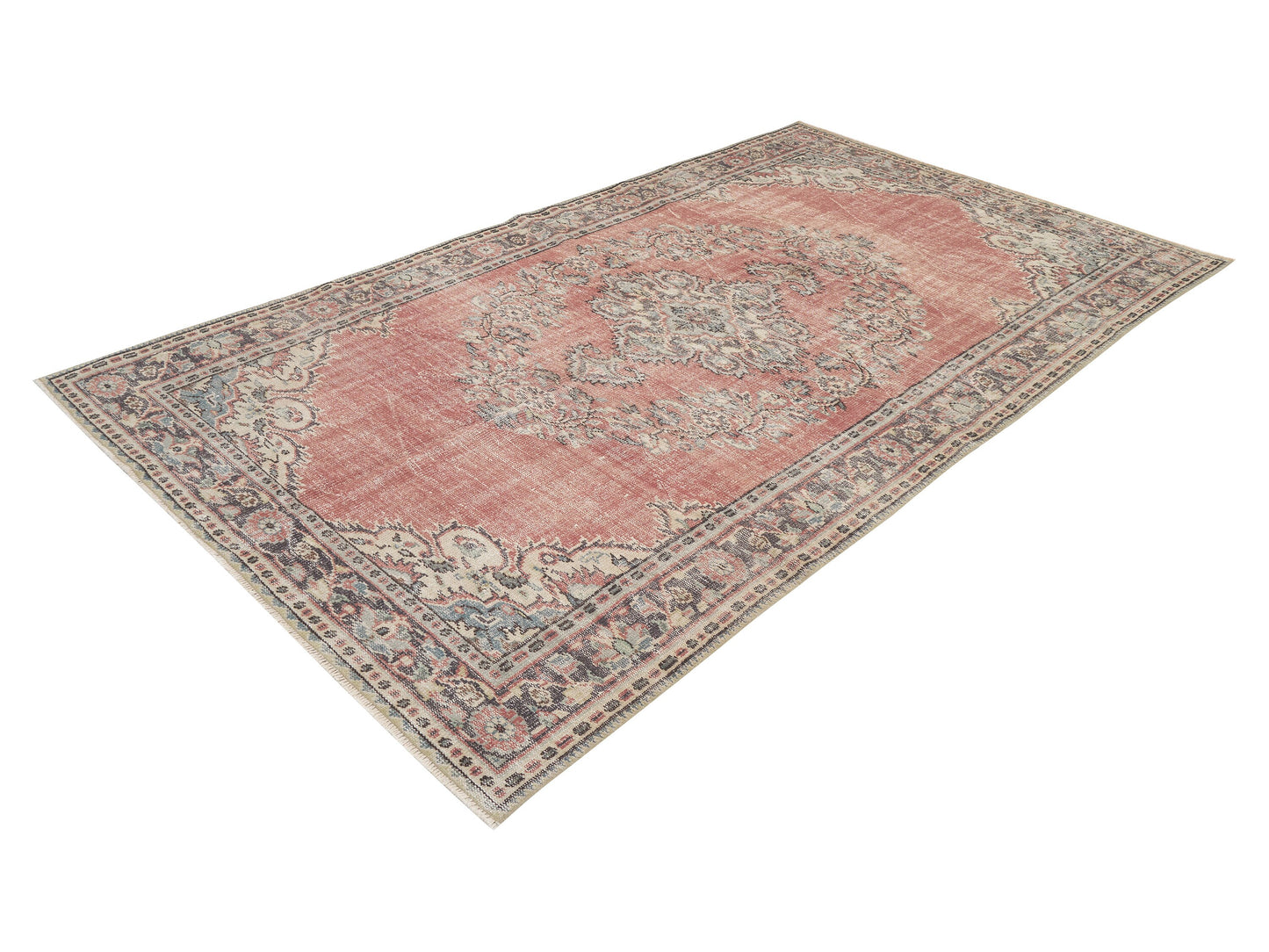 Vintage Handmade Area Rug, Turkish Oushak Eclectic Rug, Anatolia Rug, Living Room Rug, Carpet Rug, Turkey Rug, Bohemian Rug, Rug 6x10, 12113