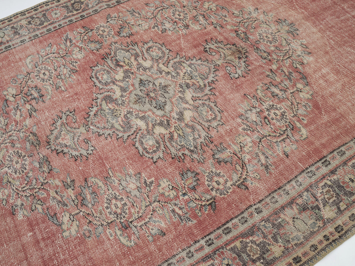 Vintage Handmade Area Rug, Turkish Oushak Eclectic Rug, Anatolia Rug, Living Room Rug, Carpet Rug, Turkey Rug, Bohemian Rug, Rug 6x10, 12113