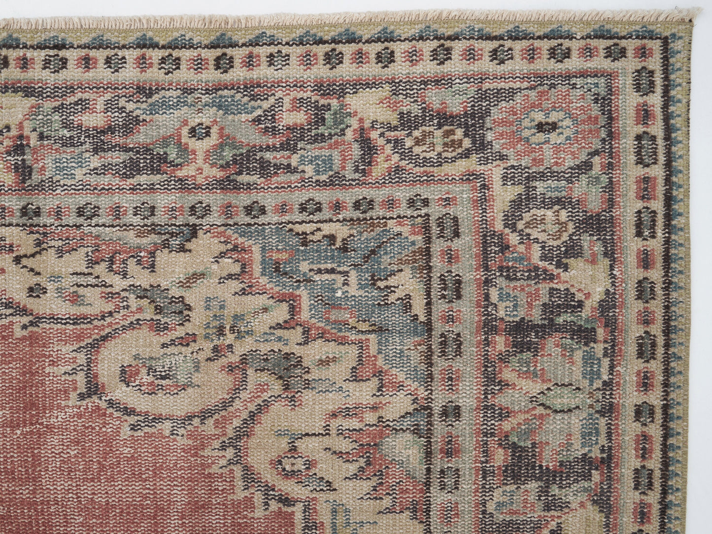 Vintage Handmade Area Rug, Turkish Oushak Eclectic Rug, Anatolia Rug, Living Room Rug, Carpet Rug, Turkey Rug, Bohemian Rug, Rug 6x10, 12113