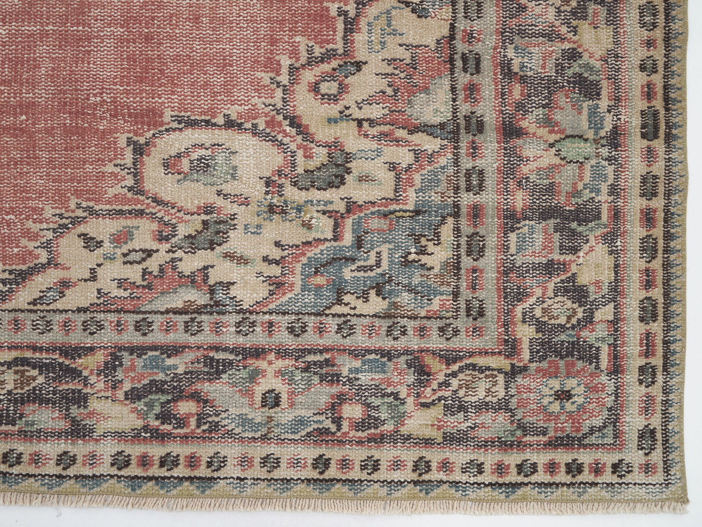 Vintage Handmade Area Rug, Turkish Oushak Eclectic Rug, Anatolia Rug, Living Room Rug, Carpet Rug, Turkey Rug, Bohemian Rug, Rug 6x10, 12113