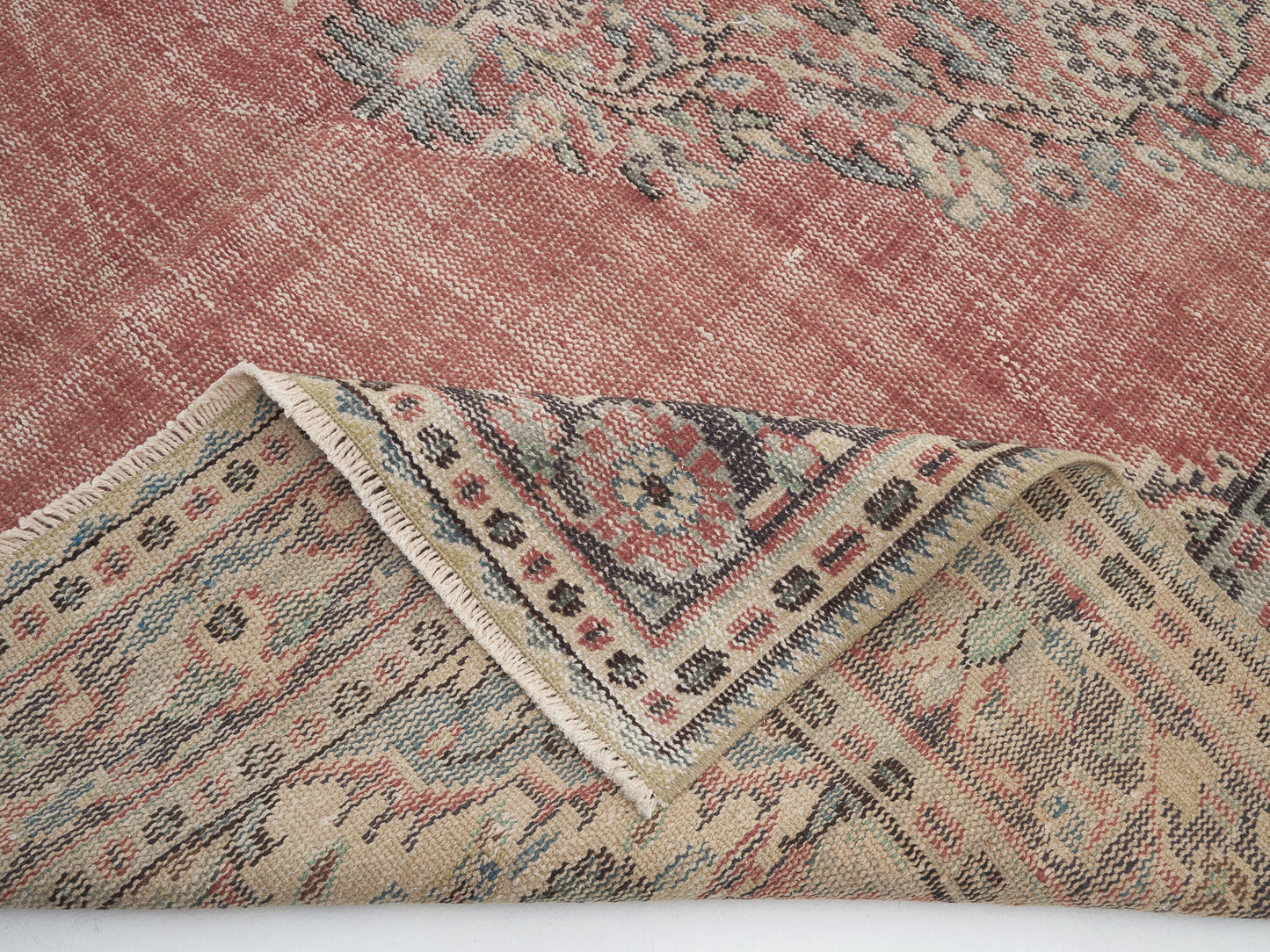 Vintage Handmade Area Rug, Turkish Oushak Eclectic Rug, Anatolia Rug, Living Room Rug, Carpet Rug, Turkey Rug, Bohemian Rug, Rug 6x10, 12113