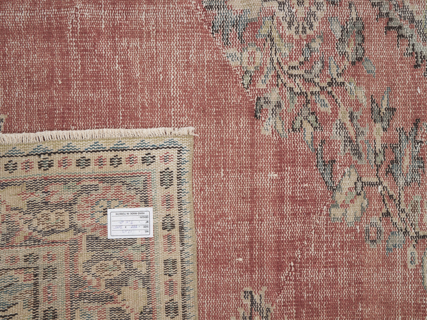 Vintage Handmade Area Rug, Turkish Oushak Eclectic Rug, Anatolia Rug, Living Room Rug, Carpet Rug, Turkey Rug, Bohemian Rug, Rug 6x10, 12113