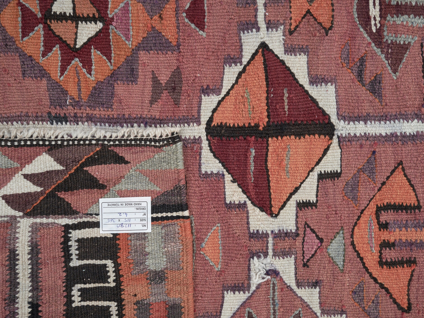 Turkish Vintage Runner Rug, Oushak Eclectic Runner Rug, Handmade Antique Runner Rug, Kilim Runner Rug, Bohemian Rug, Runner Rug 4x12, 11280
