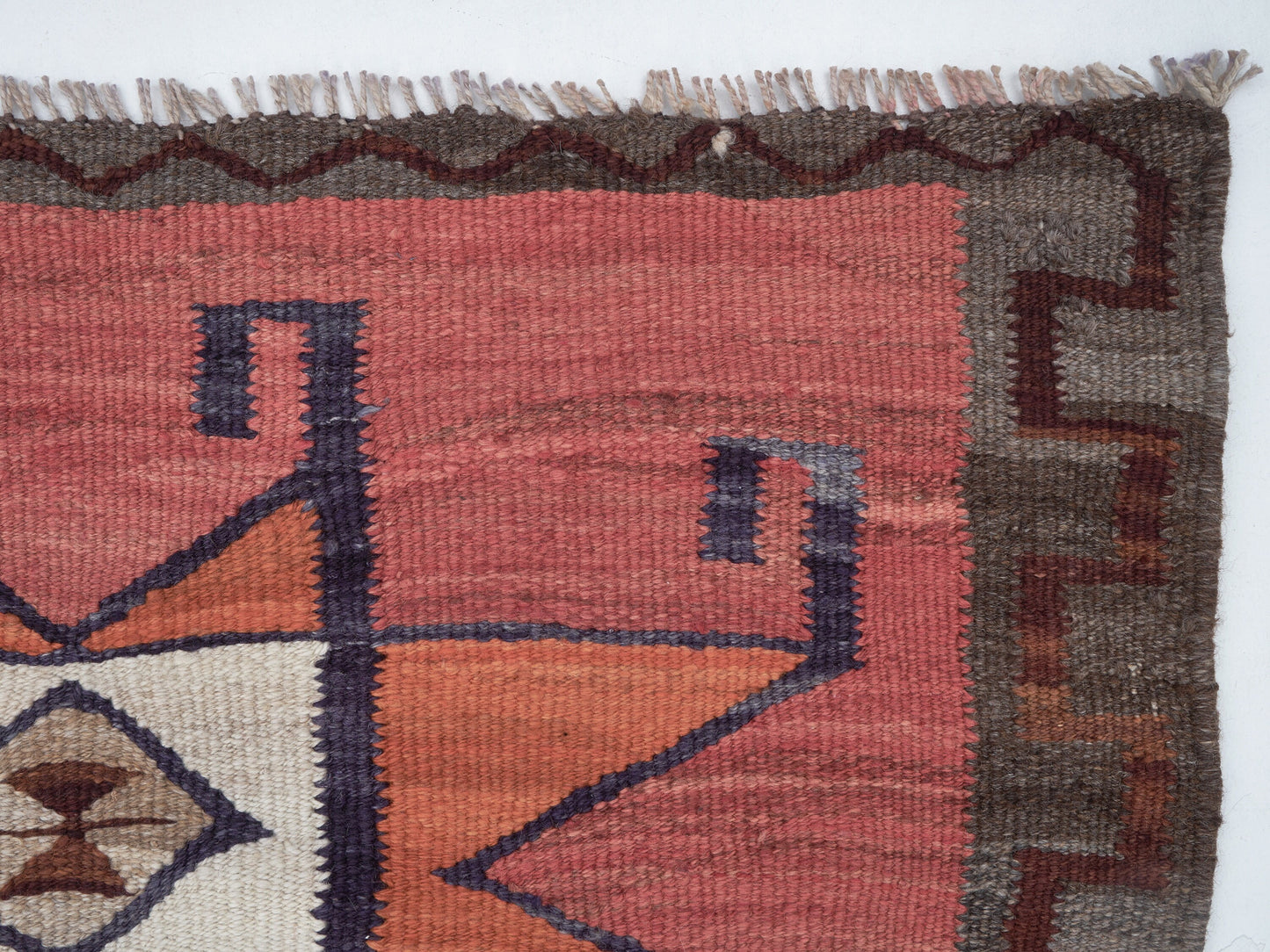 Turkish Handmade Runner Rug, Vintage Antique Runner Rug, Oushak Eclectic Runner Rug, Anatolia Rug, Kilim Runner Rug, Runner Rug 3x11, 11301