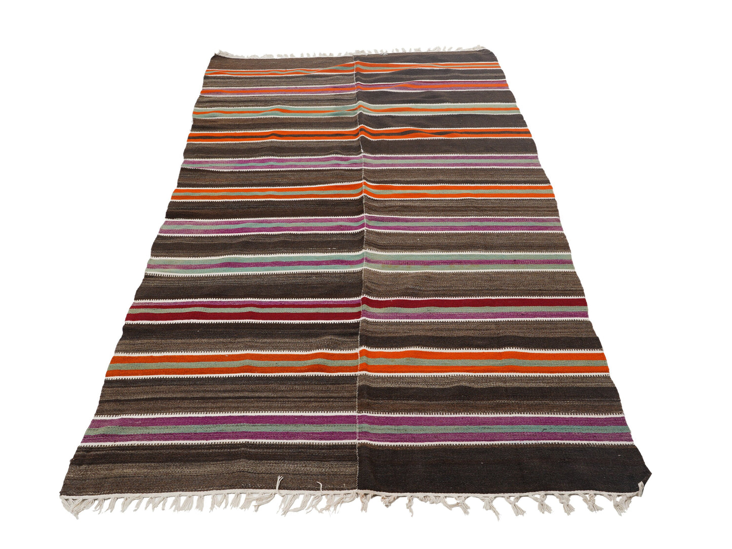 Turkish Handmade Kilim Rug, Vintage Eclectic Kilim Rug, Area Antique Kilim Rug, Living Room Rug, Kilim Rug 5x9, Bohemian Rug, 12785