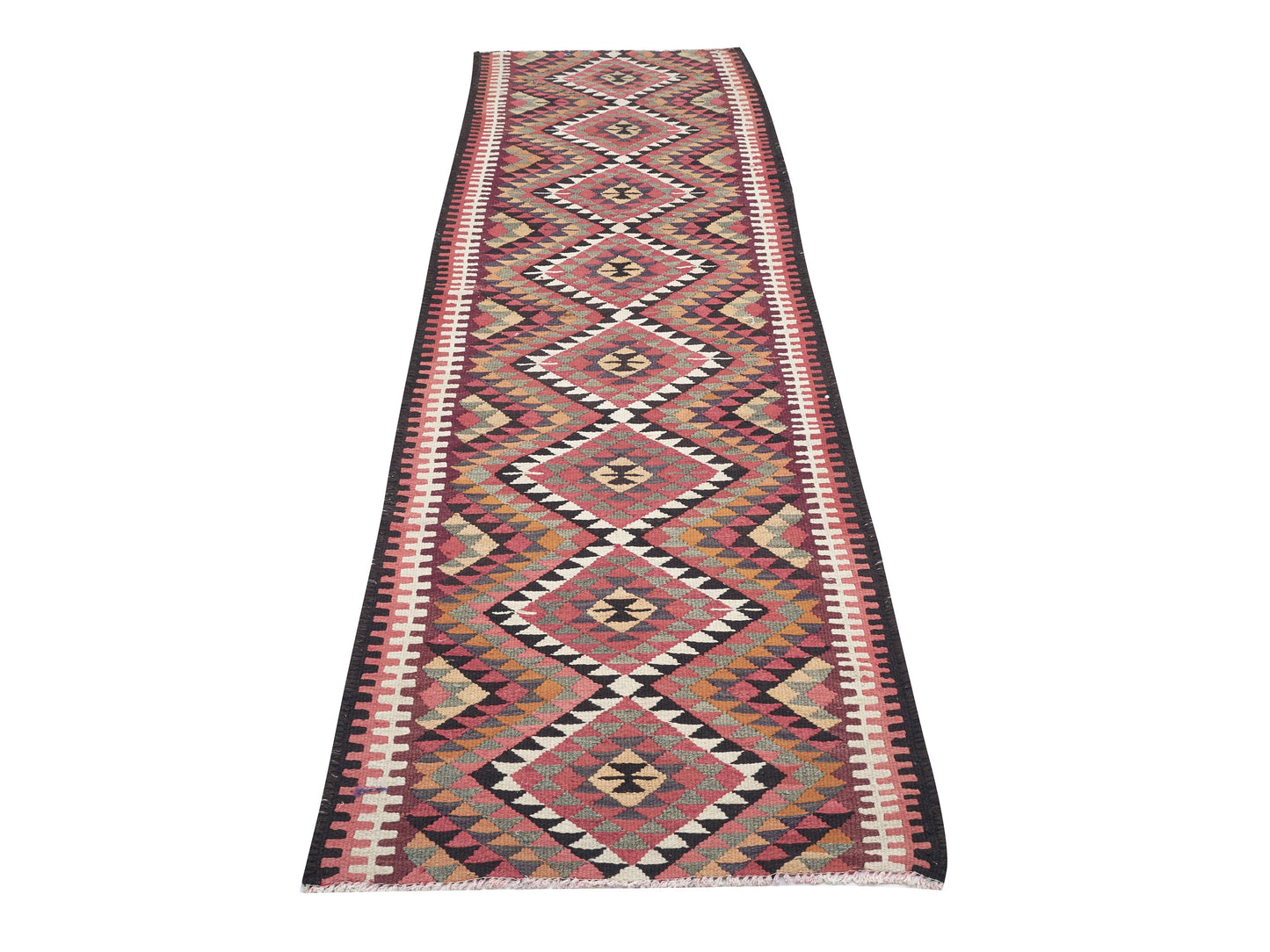 Handmade Runner Rug, Turkish Runner, Vintage Runner, Oushak Runner, Anatolia Rug, Hallway Runner, Bohemian Rug, Runner Rug 3x11, 11287