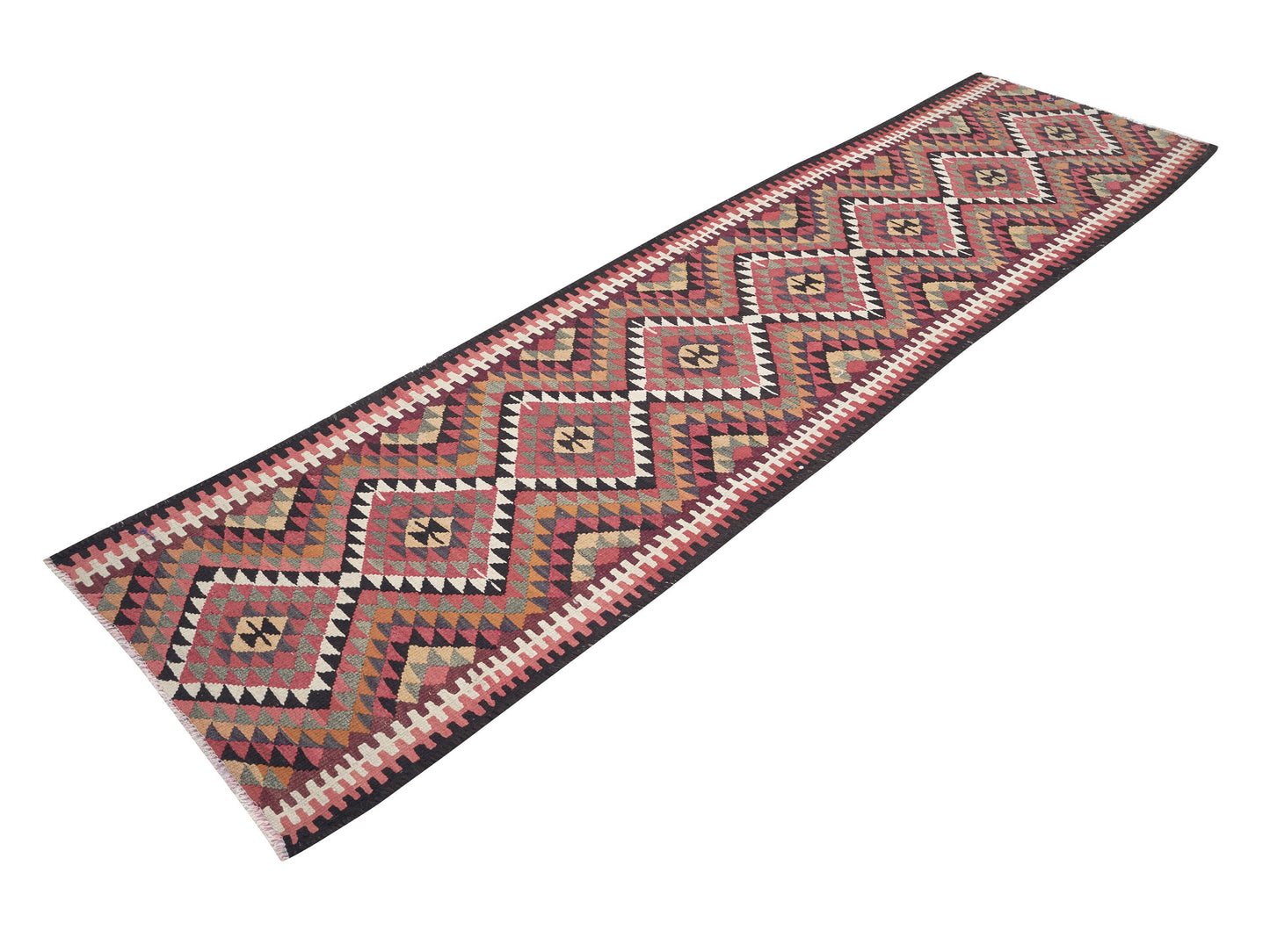 Handmade Runner Rug, Turkish Runner, Vintage Runner, Oushak Runner, Anatolia Rug, Hallway Runner, Bohemian Rug, Runner Rug 3x11, 11287
