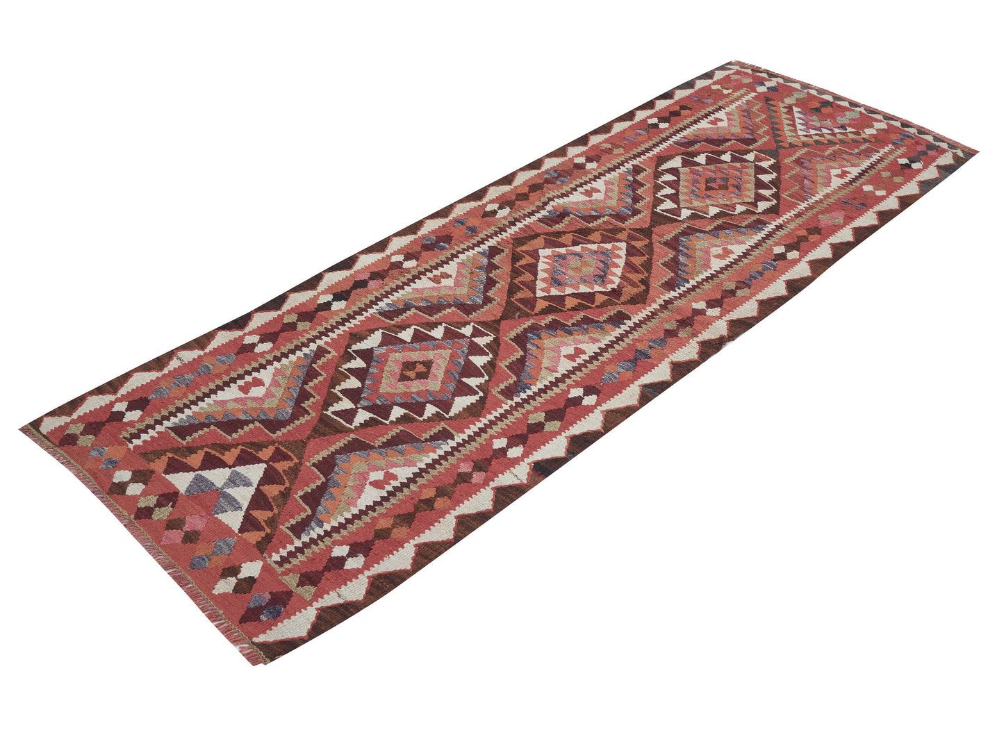 Turkish Oushak Runner Rug, Handmade Antique Runner Rug, Vintage Eclectic Runner Rug, Anatolia Rug, Hallway Runner, Rug Runner 3x8, 11286