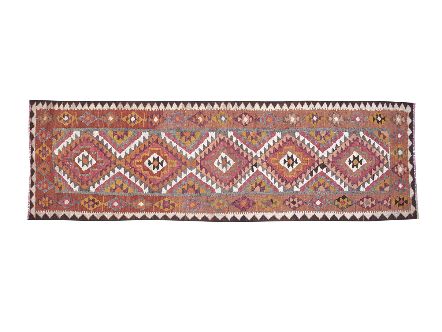 Rug Runner 3x8, Oushak Runner, Turkish Runner, Vintage Runner, Handmade Runner Rug, Anatolia Rug, Kilim Runner, Kitchen Runner, 11282