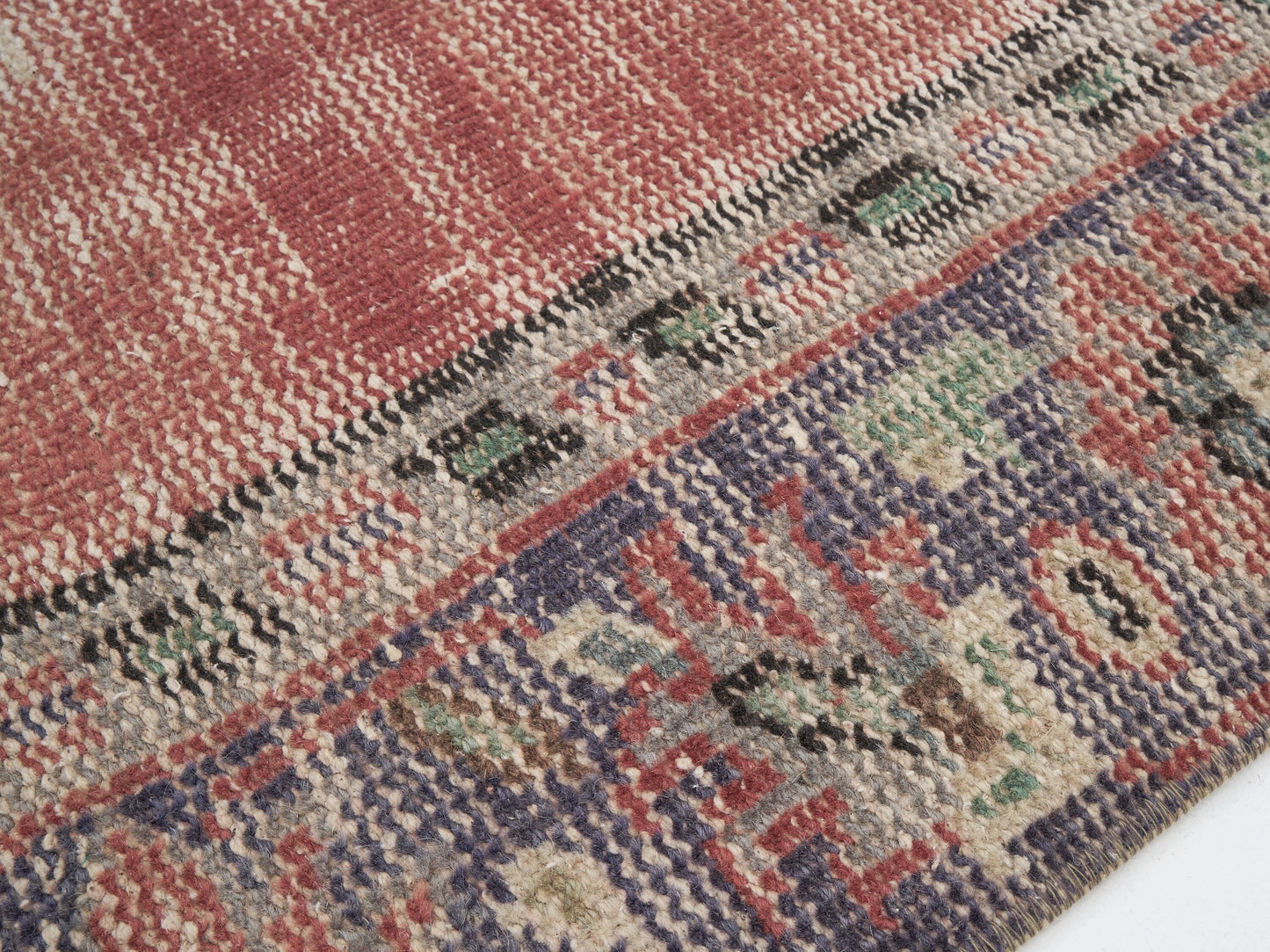 Vintage Handmade Area Rug, Turkish Oushak Antique Rug, Neutral Faded Rug, Living Room Rug, Turkey Rug, Bohemian Rug, Rug 6x8, 12115