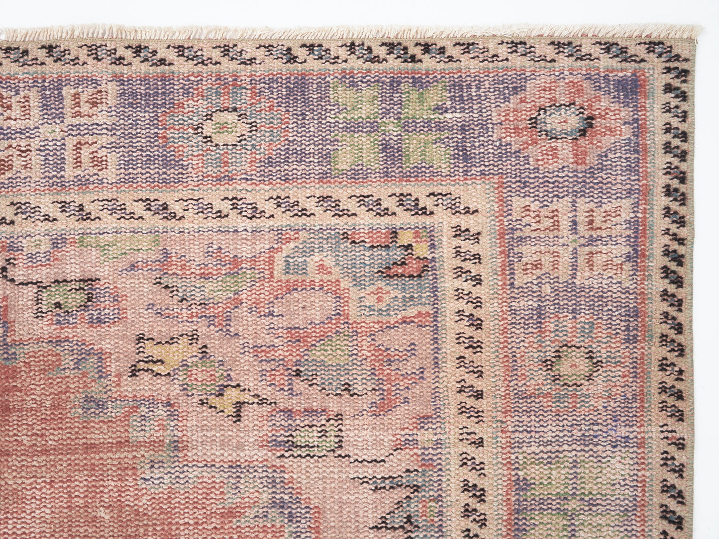 Handmade Area Rug, Turkish Vintage Rug, Oushak Eclectic Rug, Neutral Faded Rug, Kid Room Rug, Anatolia Rug, Bohemian Rug, Rug 5x9, 12116