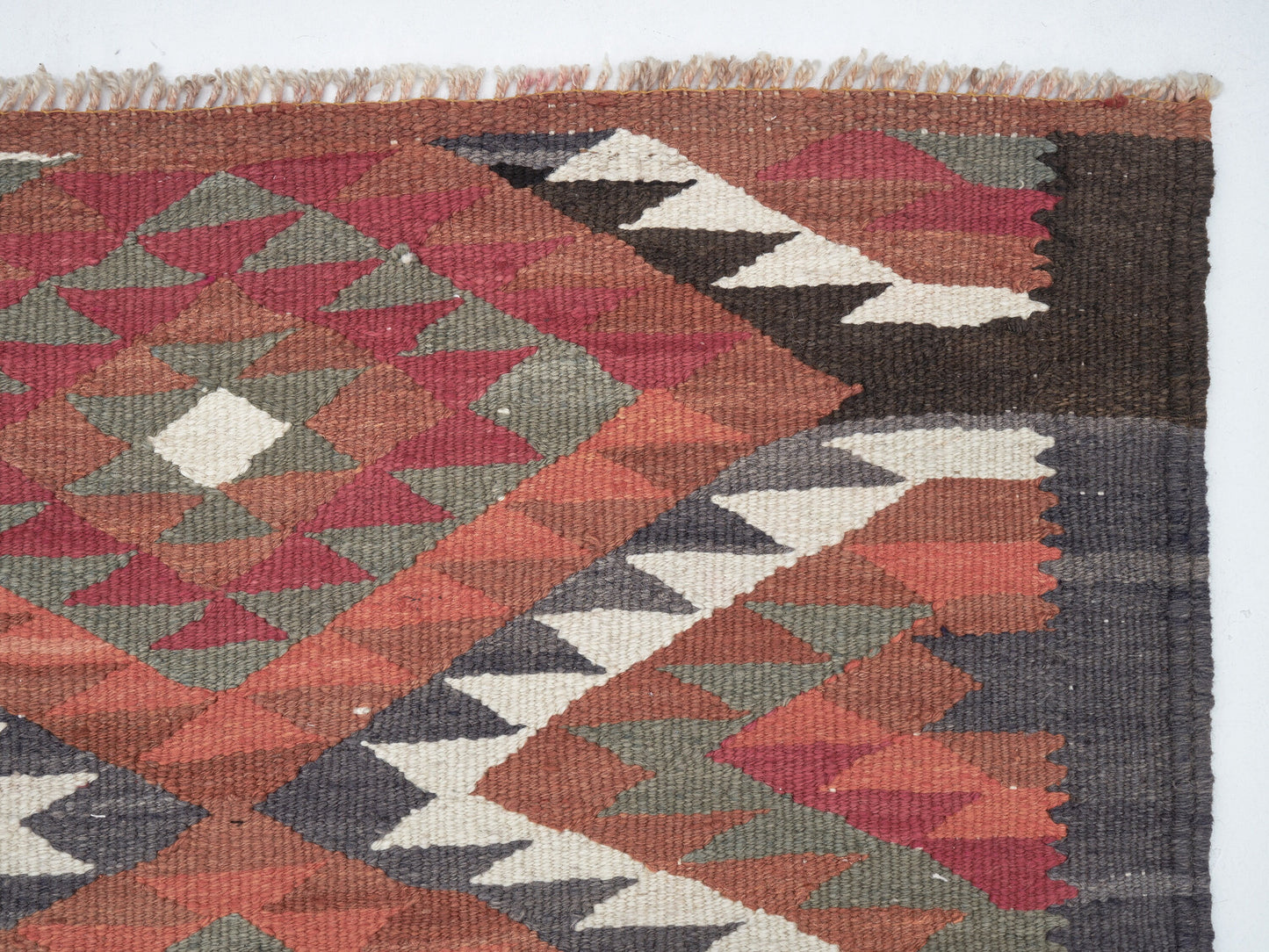 Turkish Handmade Runner Rug, Vintage Antique Runner Rug, Oushak Eclectic Runner Rug, Anatolia Rug, Runner Rug 3x10, Hallway Runner, 11283