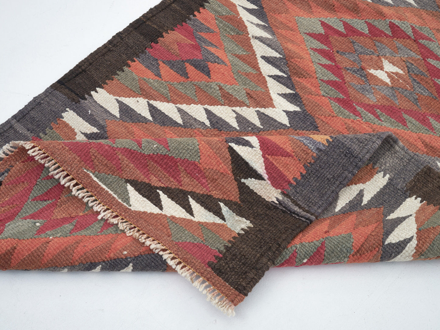 Turkish Handmade Runner Rug, Vintage Antique Runner Rug, Oushak Eclectic Runner Rug, Anatolia Rug, Runner Rug 3x10, Hallway Runner, 11283