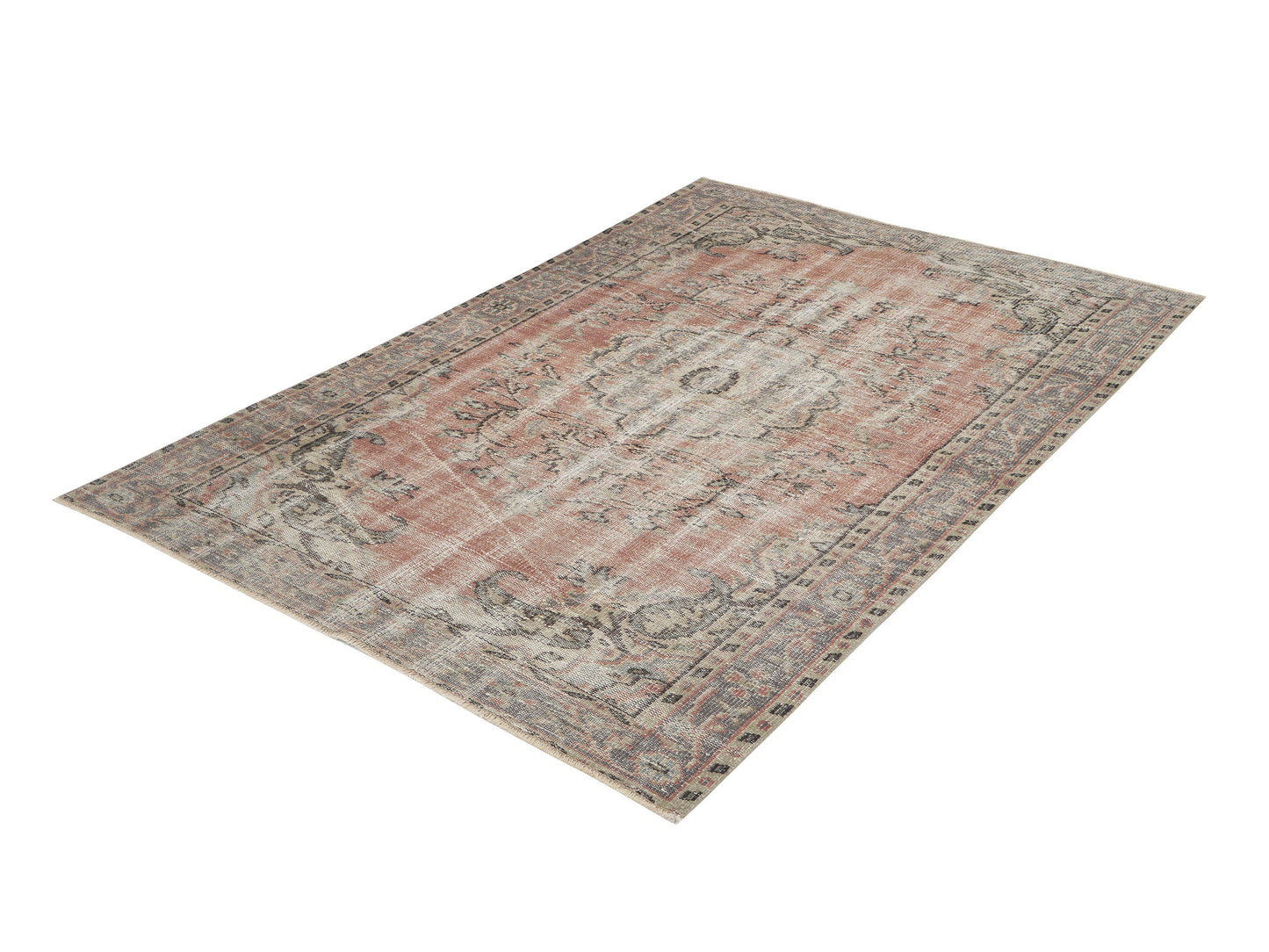 Oushak Area Rug, Vintage Handmade Rug, Turkish Antique Rug, Neutral Floor Rug, Living Room Rug, Turkey Rug, Vintage Carpet, Rug 5x8, 12141