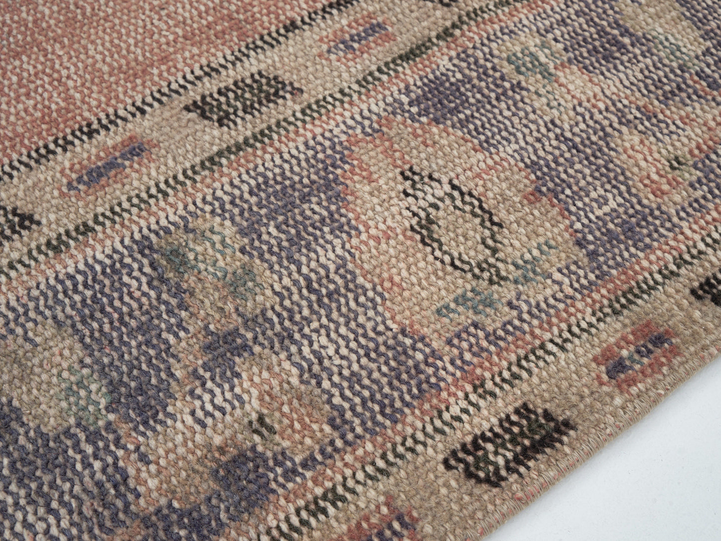Vintage Handmade Rug, Turkish Oushak Rug, Area Eclectic Rug, Office Rug, Anatolia Rug, Bohemian Rug, Neutral Floor Rug, Rug 5x9, 12139