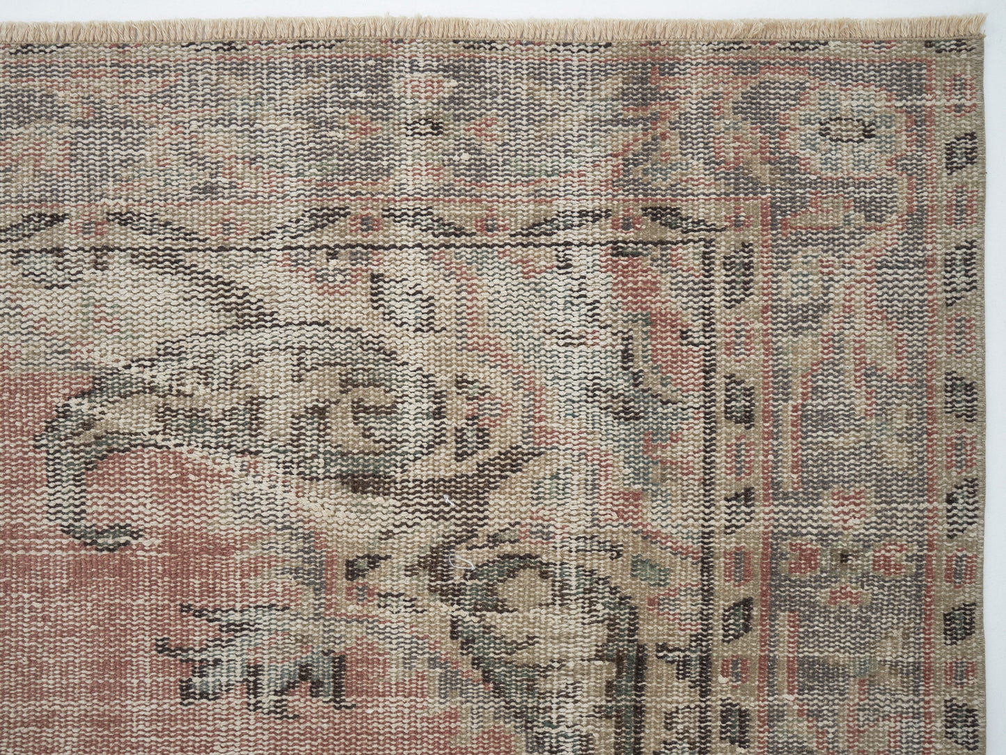 Oushak Area Rug, Vintage Handmade Rug, Turkish Antique Rug, Neutral Floor Rug, Living Room Rug, Turkey Rug, Vintage Carpet, Rug 5x8, 12141