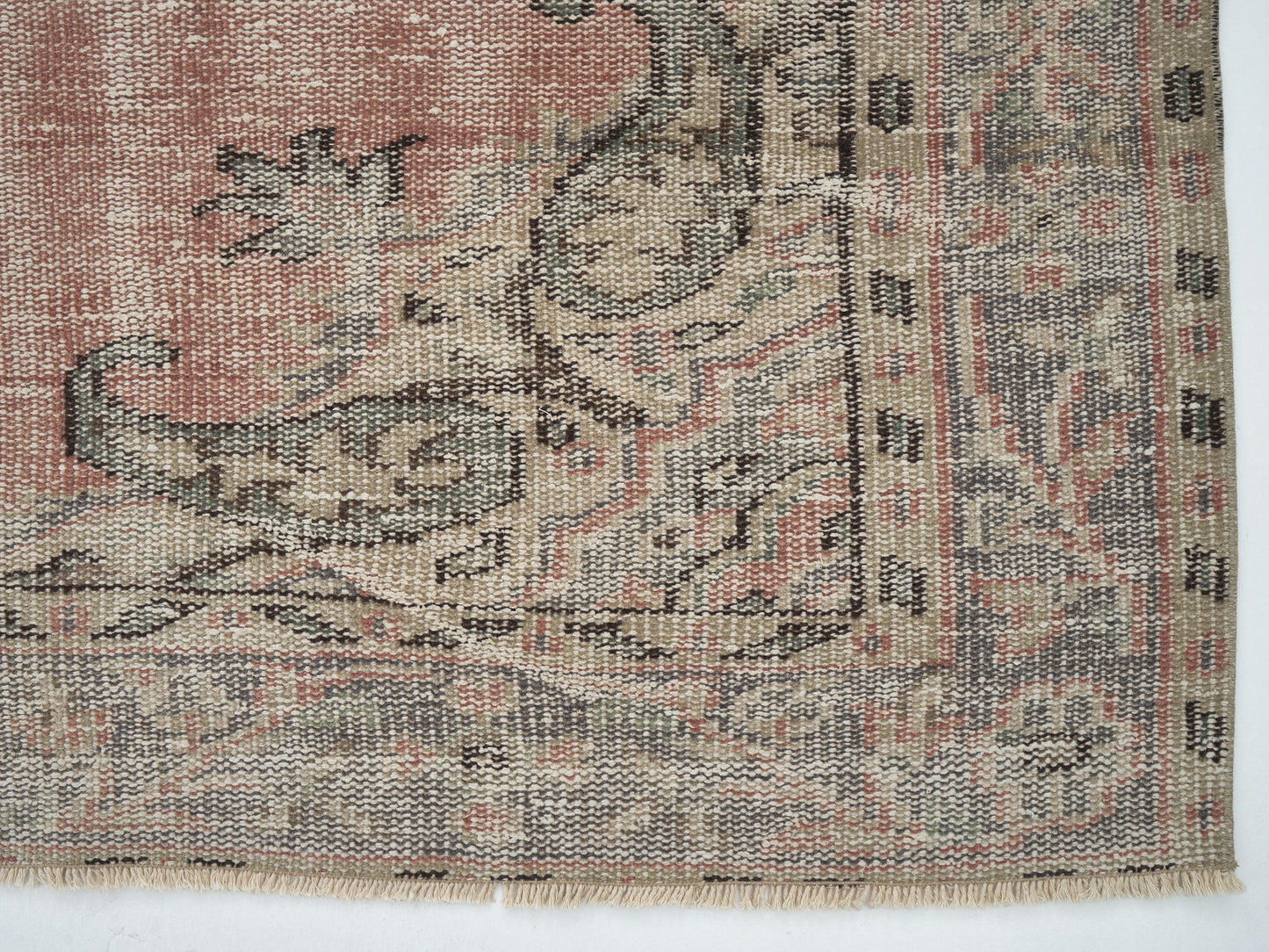 Oushak Area Rug, Vintage Handmade Rug, Turkish Antique Rug, Neutral Floor Rug, Living Room Rug, Turkey Rug, Vintage Carpet, Rug 5x8, 12141