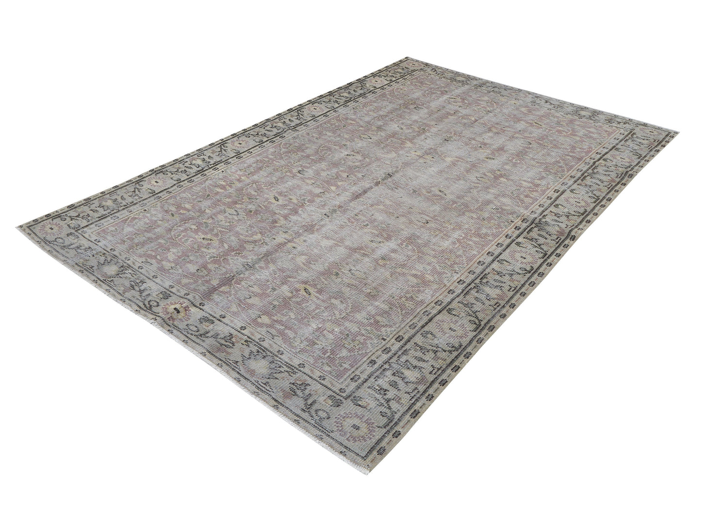 Rug 5x8, Oushak Rug, Area Rug, Vintage Rug, Handmade Rug, Turkish Rug, Neutral Faded Rug, Scandinavian Rug, Gray Rug, Rug 5x8, 11536