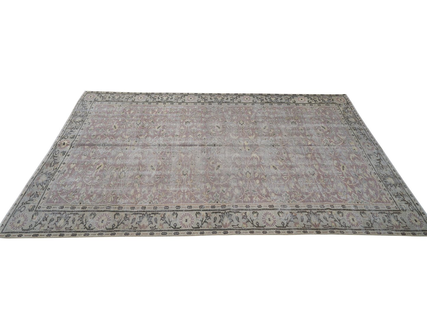 Rug 5x8, Oushak Rug, Area Rug, Vintage Rug, Handmade Rug, Turkish Rug, Neutral Faded Rug, Scandinavian Rug, Gray Rug, Rug 5x8, 11536