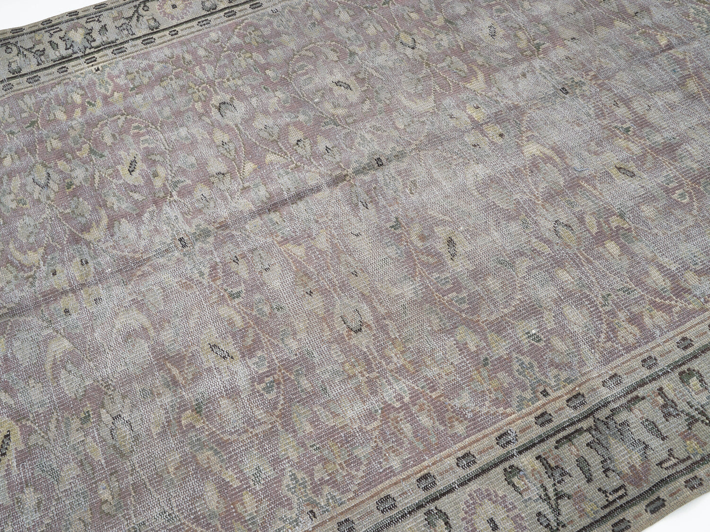 Rug 5x8, Oushak Rug, Area Rug, Vintage Rug, Handmade Rug, Turkish Rug, Neutral Faded Rug, Scandinavian Rug, Gray Rug, Rug 5x8, 11536
