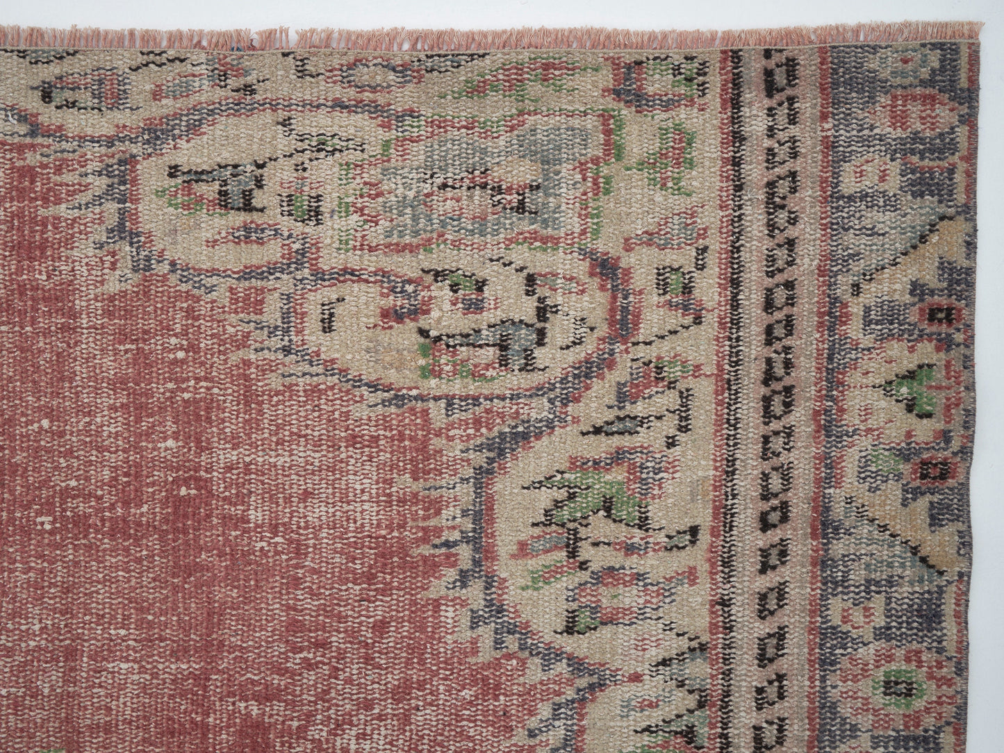 Turkish Vintage Rug, Oushak Handmade Rug, Area Eclectic Rug, Anatolia Rug, Bohemian Rug, Living Room Rug, Turkish Carpet, Rug 5x8, 12038