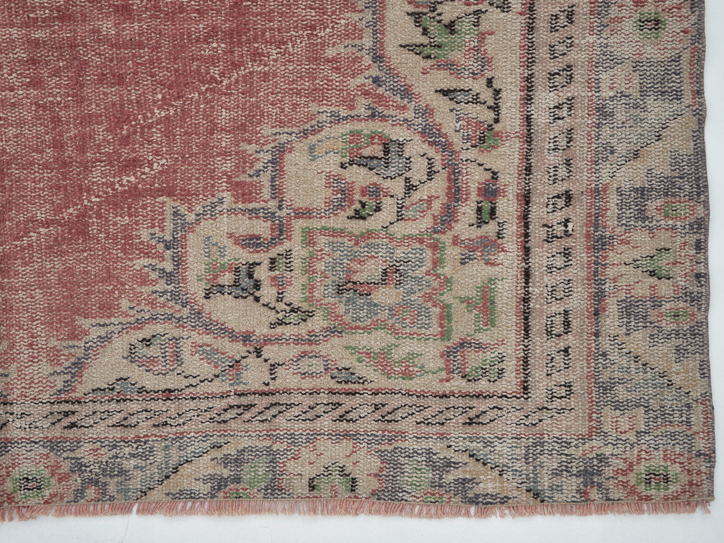 Turkish Vintage Rug, Oushak Handmade Rug, Area Eclectic Rug, Anatolia Rug, Bohemian Rug, Living Room Rug, Turkish Carpet, Rug 5x8, 12038