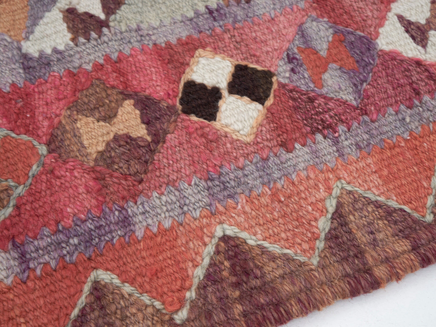 Handmade Antique Runner Rug, Turkish Vintage Runner Rug, Oushak Eclectic Runner Rug, Kilim Runner Rug, Bohemian Rug, Runner Rug 3x12, 11353