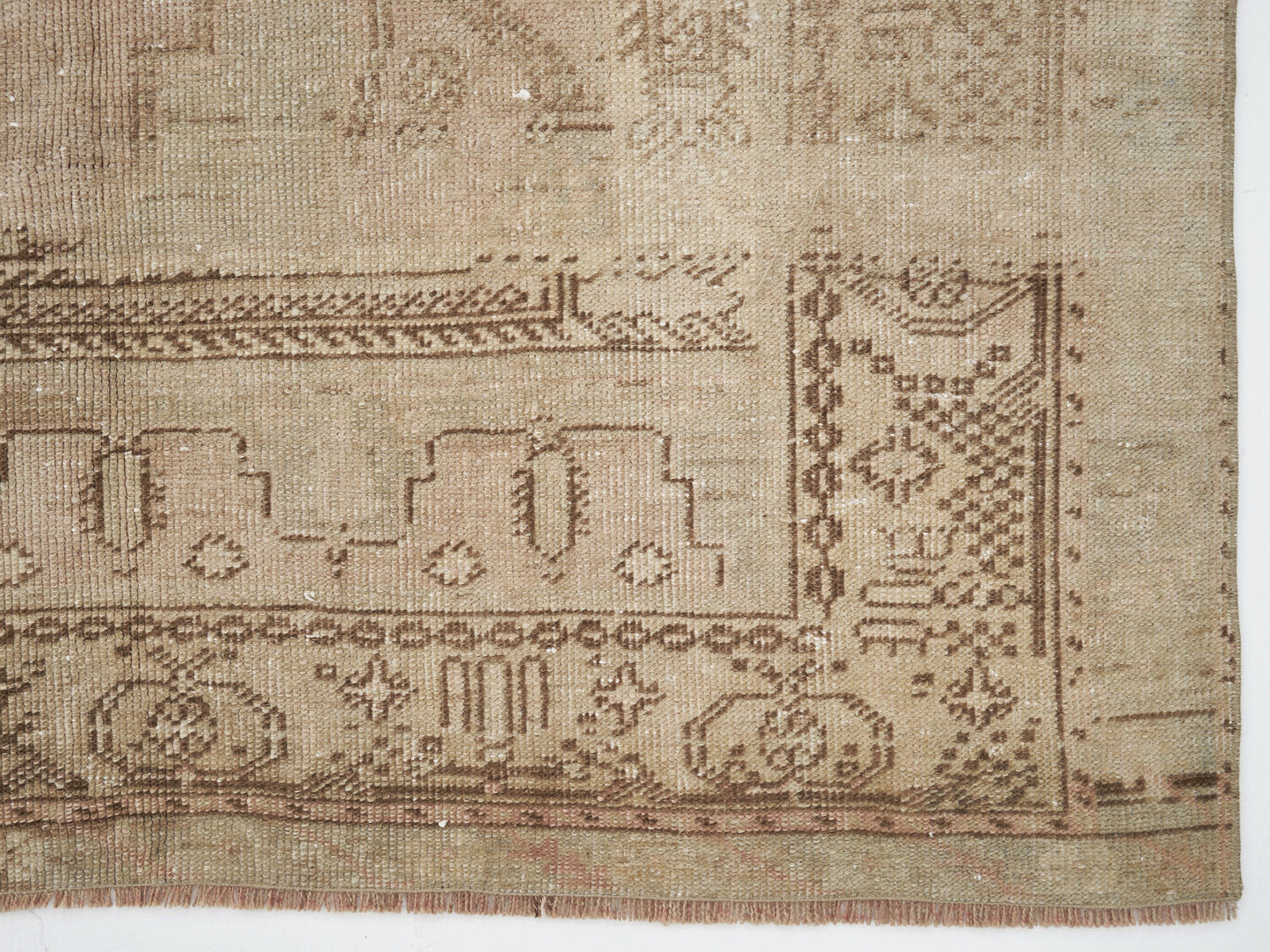 Scandinavian Rug, Turkish Rug 4x9, Oushak Handmade Antique Rug, Vintage Area Muted Rug, Living Room Rug, Turkey Rug, Vintage Carpet, 11543
