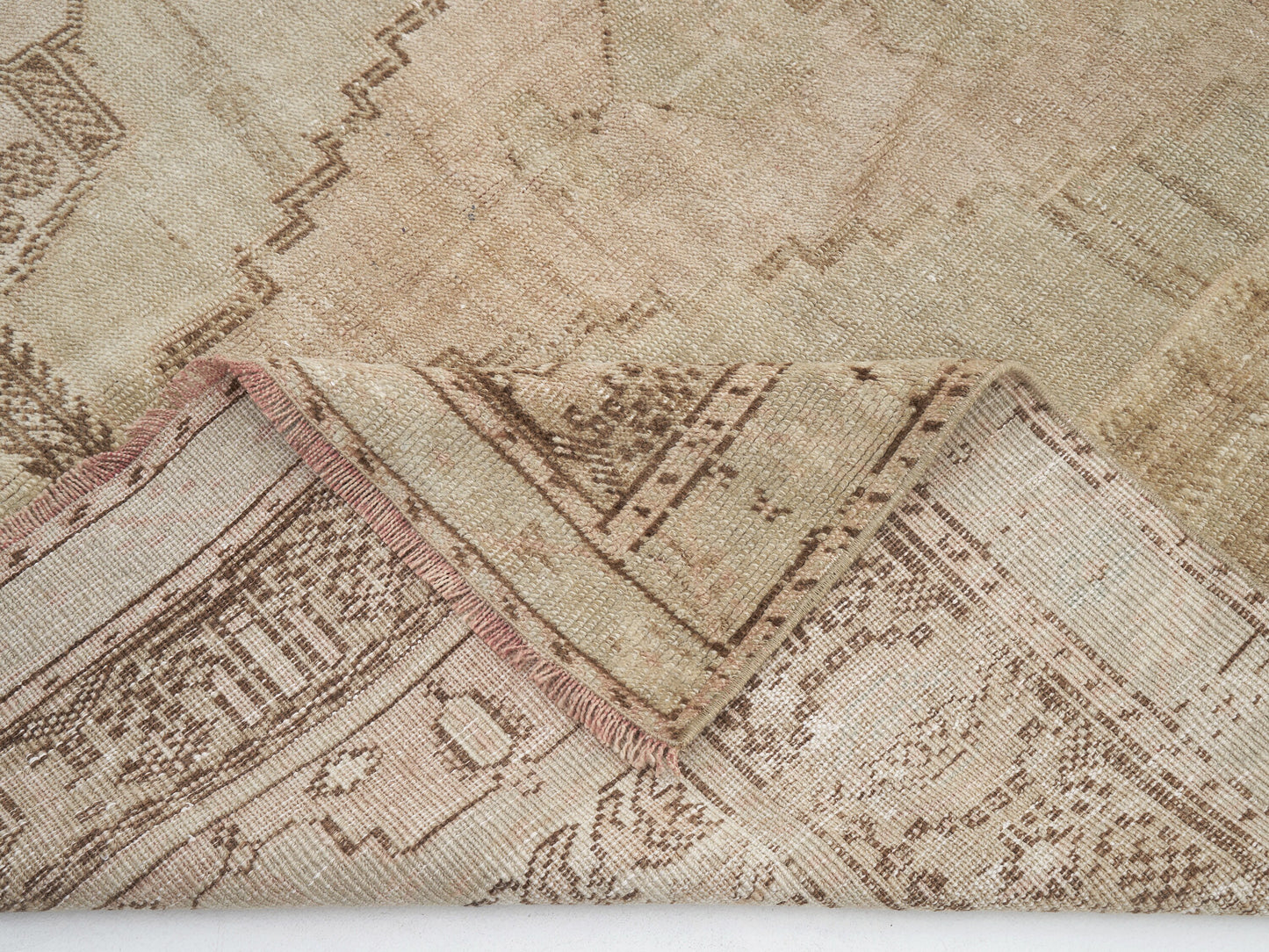Scandinavian Rug, Turkish Rug 4x9, Oushak Handmade Antique Rug, Vintage Area Muted Rug, Living Room Rug, Turkey Rug, Vintage Carpet, 11543