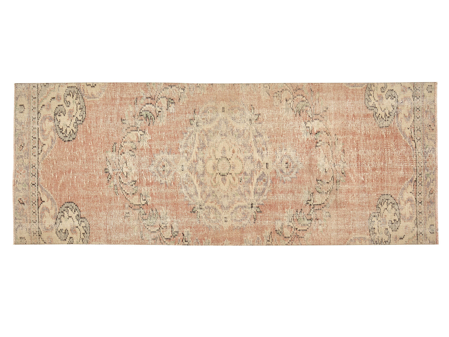Oushak Vintage Runner Rug, Turkish Handmade Runner Rug, Hallway Runner, Bohemian Rug, Runner Rug 3x7, Anatolia Rug, Rug Runner, 11540