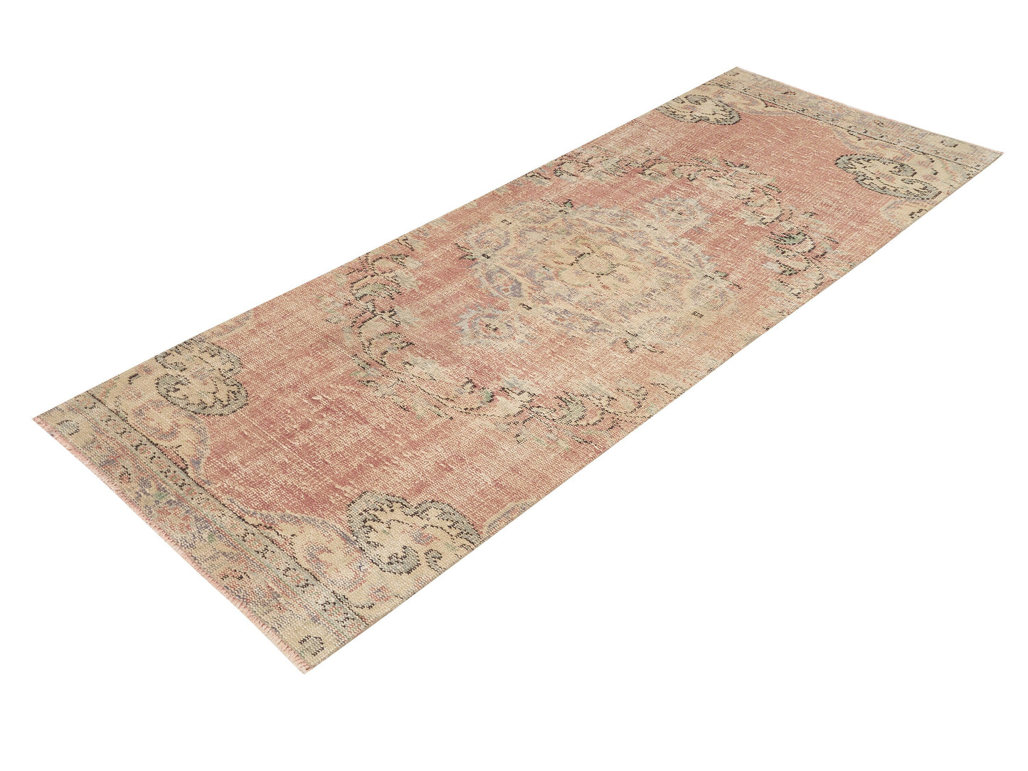 Oushak Vintage Runner Rug, Turkish Handmade Runner Rug, Hallway Runner, Bohemian Rug, Runner Rug 3x7, Anatolia Rug, Rug Runner, 11540