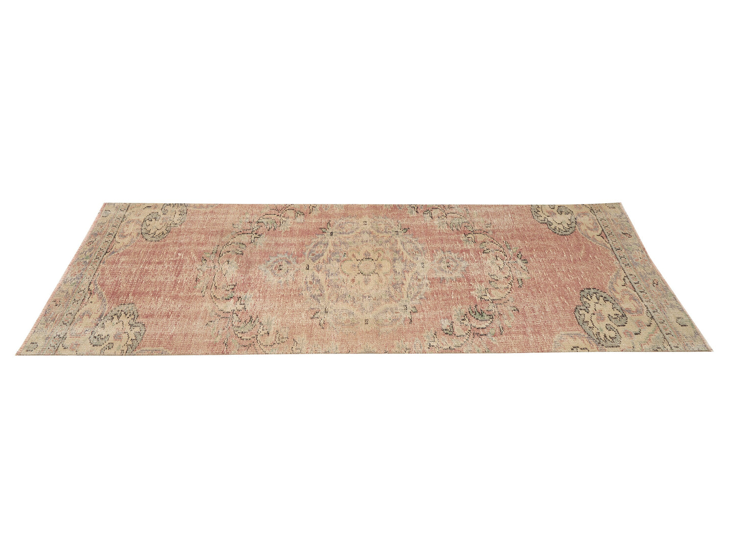 Oushak Vintage Runner Rug, Turkish Handmade Runner Rug, Hallway Runner, Bohemian Rug, Runner Rug 3x7, Anatolia Rug, Rug Runner, 11540