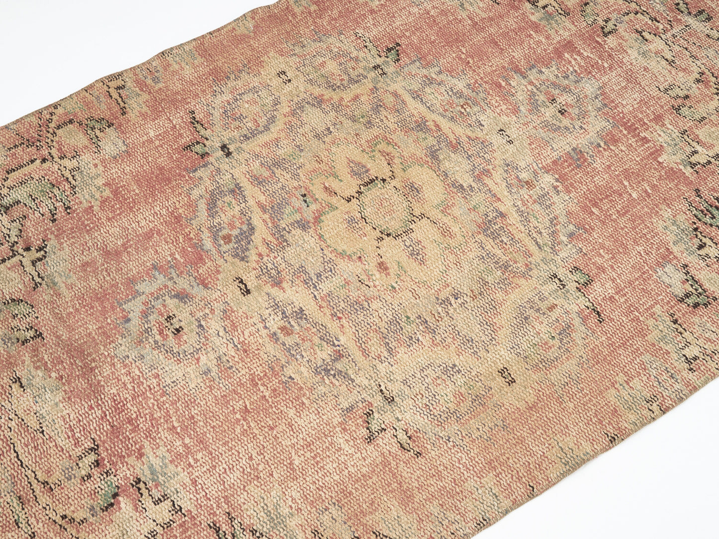 Oushak Vintage Runner Rug, Turkish Handmade Runner Rug, Hallway Runner, Bohemian Rug, Runner Rug 3x7, Anatolia Rug, Rug Runner, 11540
