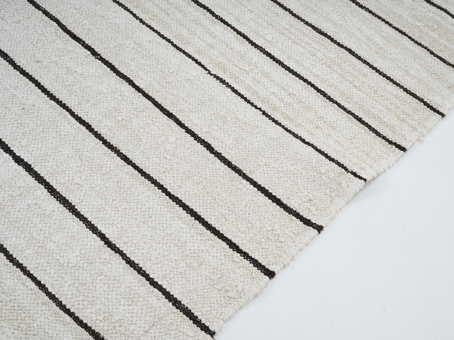 Vintage Handmade Kilim Rug, Turkish Striped Kilim Rug, Area Kilim Rug, Oversize Rug, Kilim Rug 10x14, Large Rug, White Hemp Rug, 12813