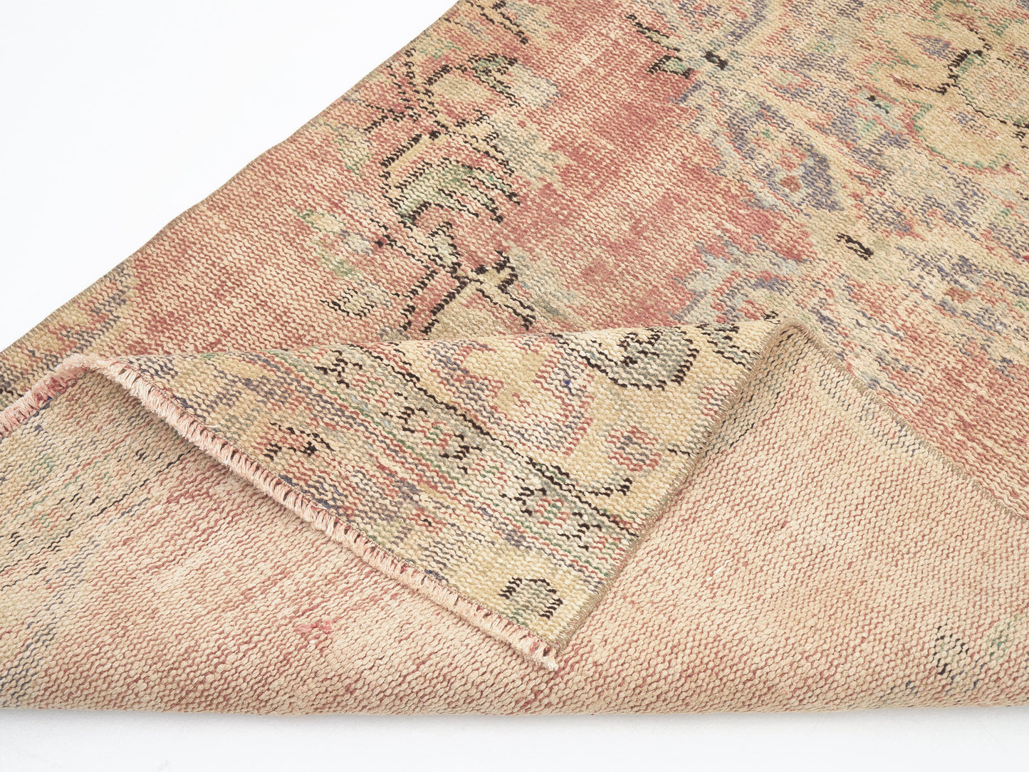 Oushak Vintage Runner Rug, Turkish Handmade Runner Rug, Hallway Runner, Bohemian Rug, Runner Rug 3x7, Anatolia Rug, Rug Runner, 11540