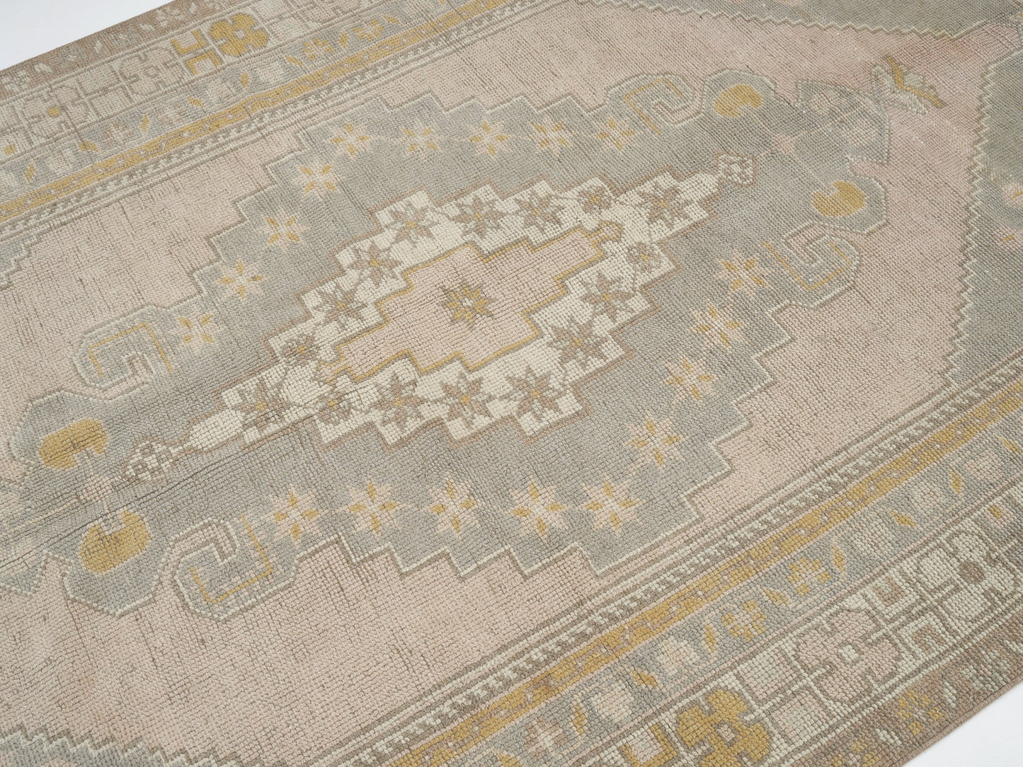 Vintage Area Rug, Turkish Handmade Rug, Oushak Antique Rug, Neutral Muted Rug, Living Room Rug, Turkey Rug, Vintage Carpet, Rug 5x9, 11544