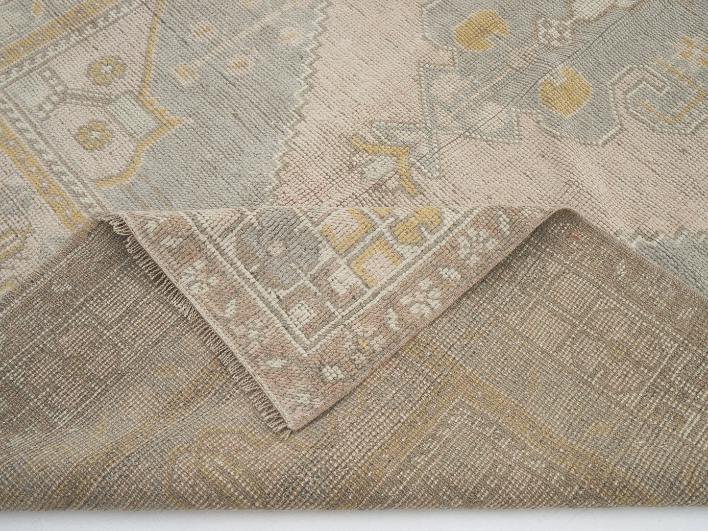 Vintage Area Rug, Turkish Handmade Rug, Oushak Antique Rug, Neutral Muted Rug, Living Room Rug, Turkey Rug, Vintage Carpet, Rug 5x9, 11544