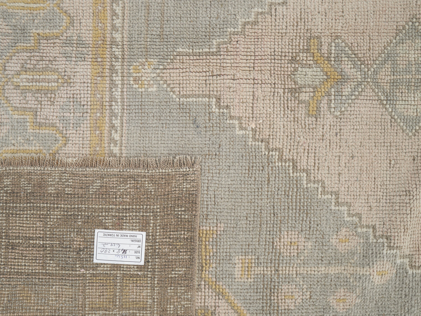 Vintage Area Rug, Turkish Handmade Rug, Oushak Antique Rug, Neutral Muted Rug, Living Room Rug, Turkey Rug, Vintage Carpet, Rug 5x9, 11544