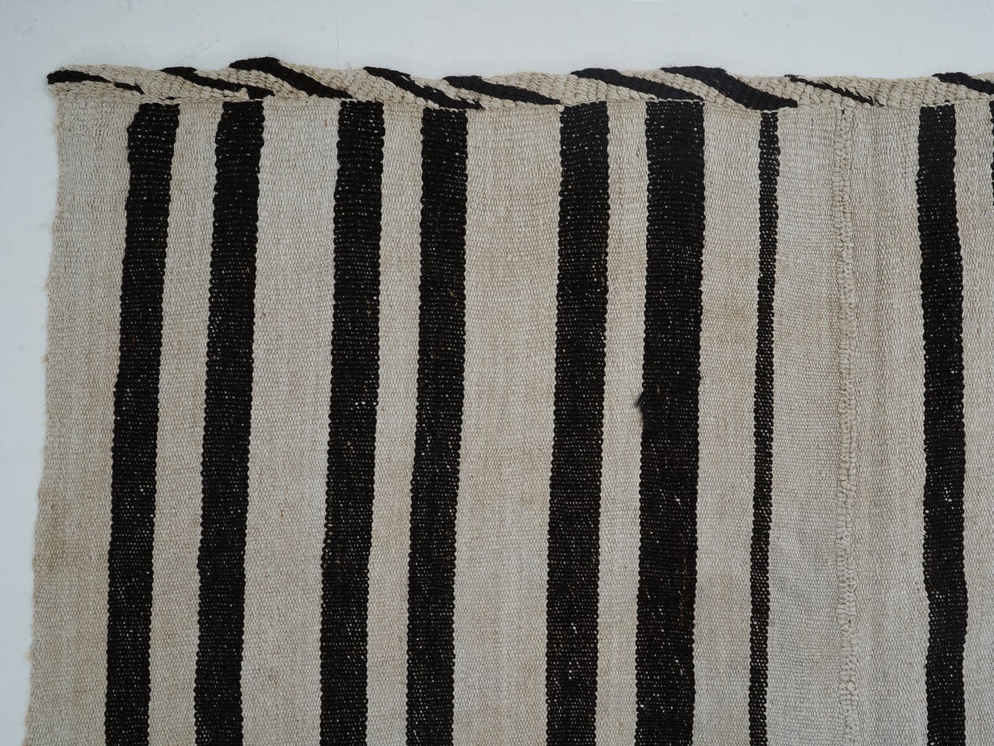 Bedroom Rug, Kilim Rug 6x8, Turkish Vintage Kilim Rug, Handmade Striped Kilim Rug, White Hemp Rug, Scandinavian Rug, Rug Kilim, 12825