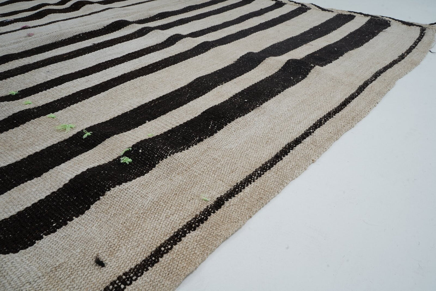 Bedroom Rug, Kilim Rug 6x8, Turkish Vintage Kilim Rug, Handmade Striped Kilim Rug, White Hemp Rug, Scandinavian Rug, Rug Kilim, 12825