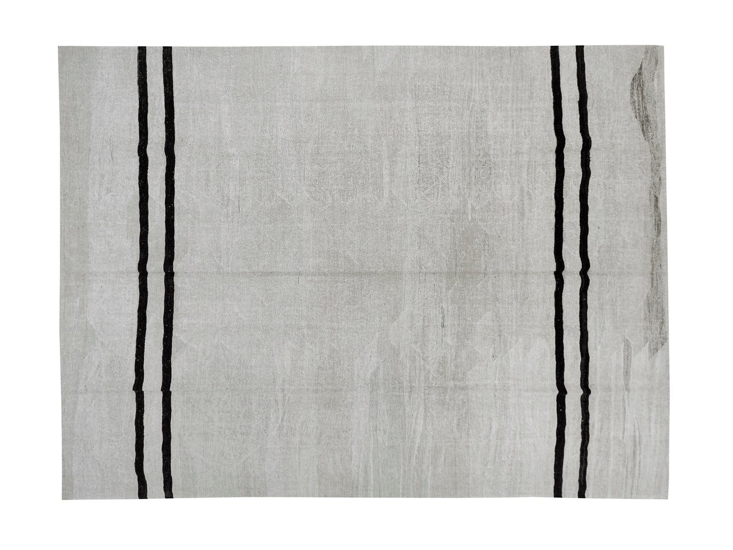 Kilim Rug 9x12, Turkish Flat Weave Kilim Rug, Area Kilim Rug, Vintage Striped Kilim Rug, White Hemp Rug, Large Rug, Oversize Rug, 7882